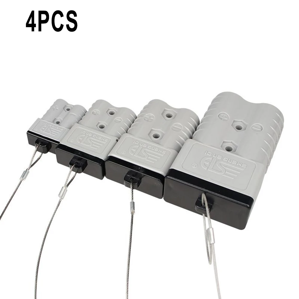 Dust Cap Kit 4PCS FOR Anderson Plug Cover Style Connectors Battery Caravan 50A/120A/175A Rectangle