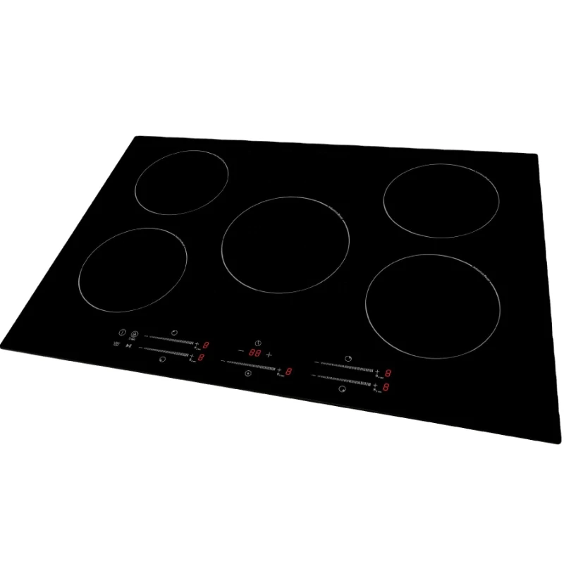 

77/90cm built in 5 burner induction cooker hob