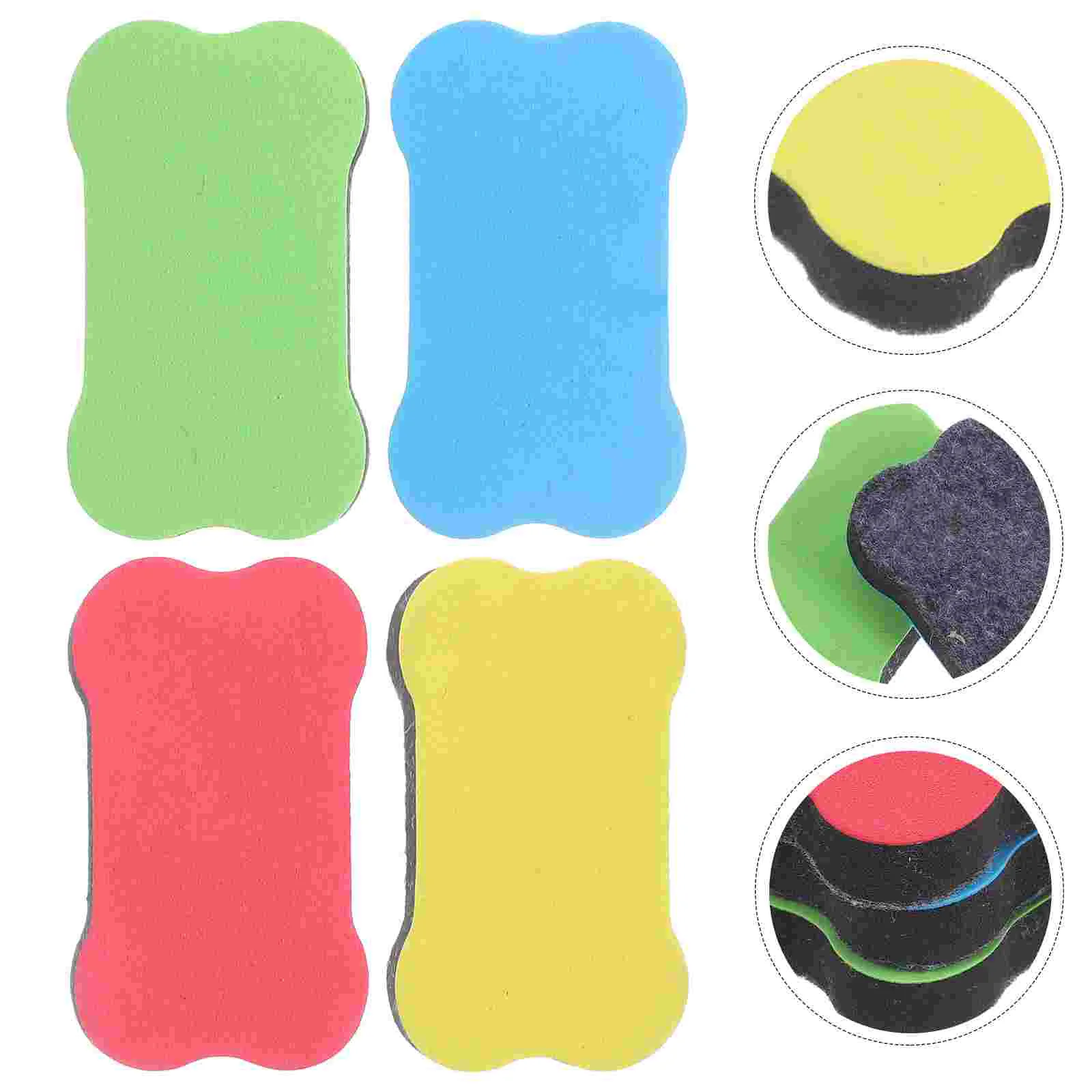 화이트 보드 지우개, 청소용 화이트 보드, 마그네틱 사무용품, 어린이 학교 용품, 24 PCs