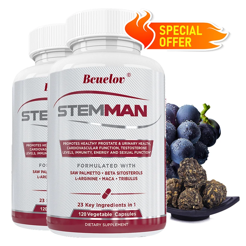 

Bcuelov Saw Palmetto Extract Capsules - Prostate and Urinary Health, Cardiovascular Function, Immune Support Energy