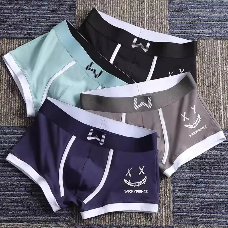 3pcs Mens Underwear Man Solid Shorts Underpants Cotton Man Panties Boxer Underwear for Male U-Convex Sexy Set Soft Boy Boxers