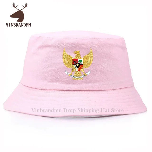 National emblem of Indonesia Garuda Pancasila baseball cap summer outdoor  visor bucket hats New fashion 100% cotton fishing hats - AliExpress