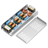 EMI Filter 4-Stage Electromagnetic Interference Suppressor Common Power EMC Audio Amplifier Purifier Easy Install Easy To Use 1