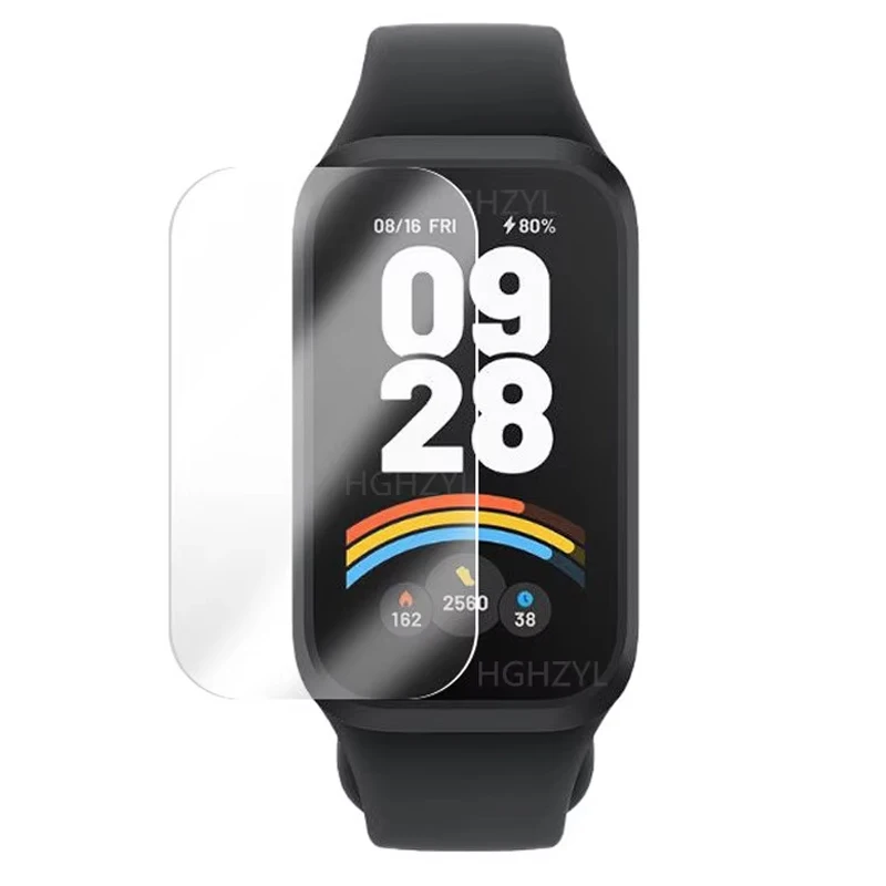 2-in-1 Silicone Strap Band with 3-Pack Anti-Scratch HD Screen Protector
