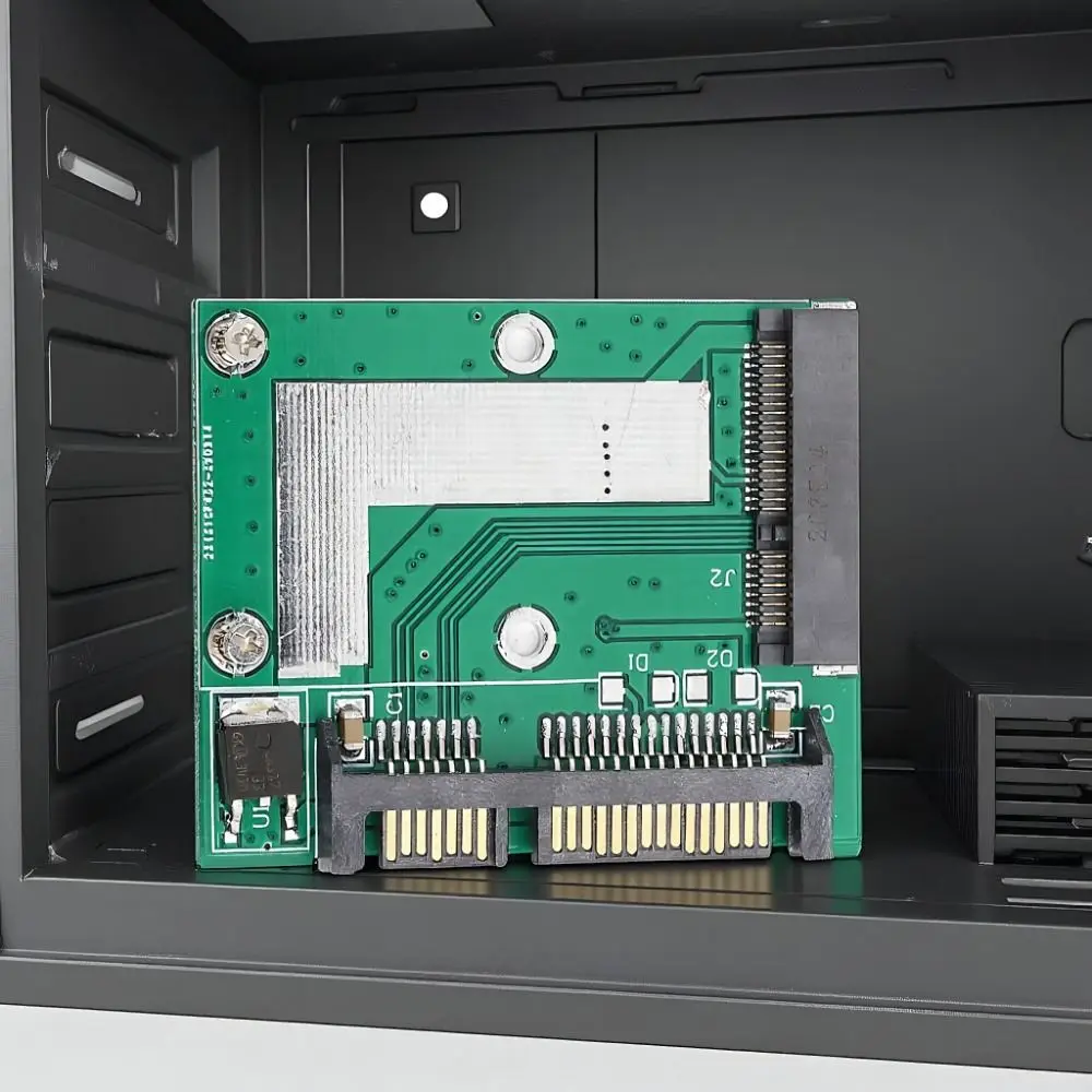 Harf Height mSATA to SATA3.0 어댑터 카드 2.5인치 플러그 앤 플레이 미니 PCIE SSD to SATA3 어댑터 고성능 라이저 카드