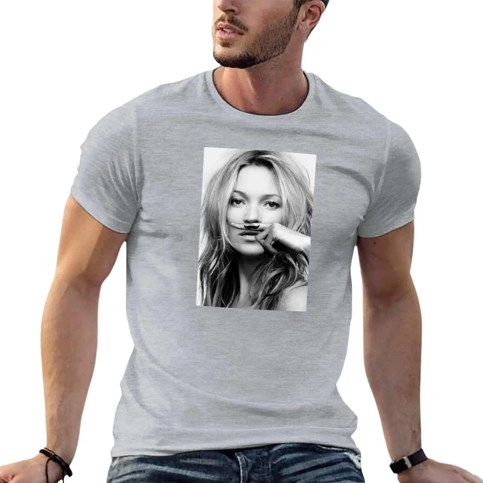 Kate Moss. T-Shirt T-Shirt Oversize T-Shirt Ad Asciugatura Rapida T-Shirt Nere Per Uomo