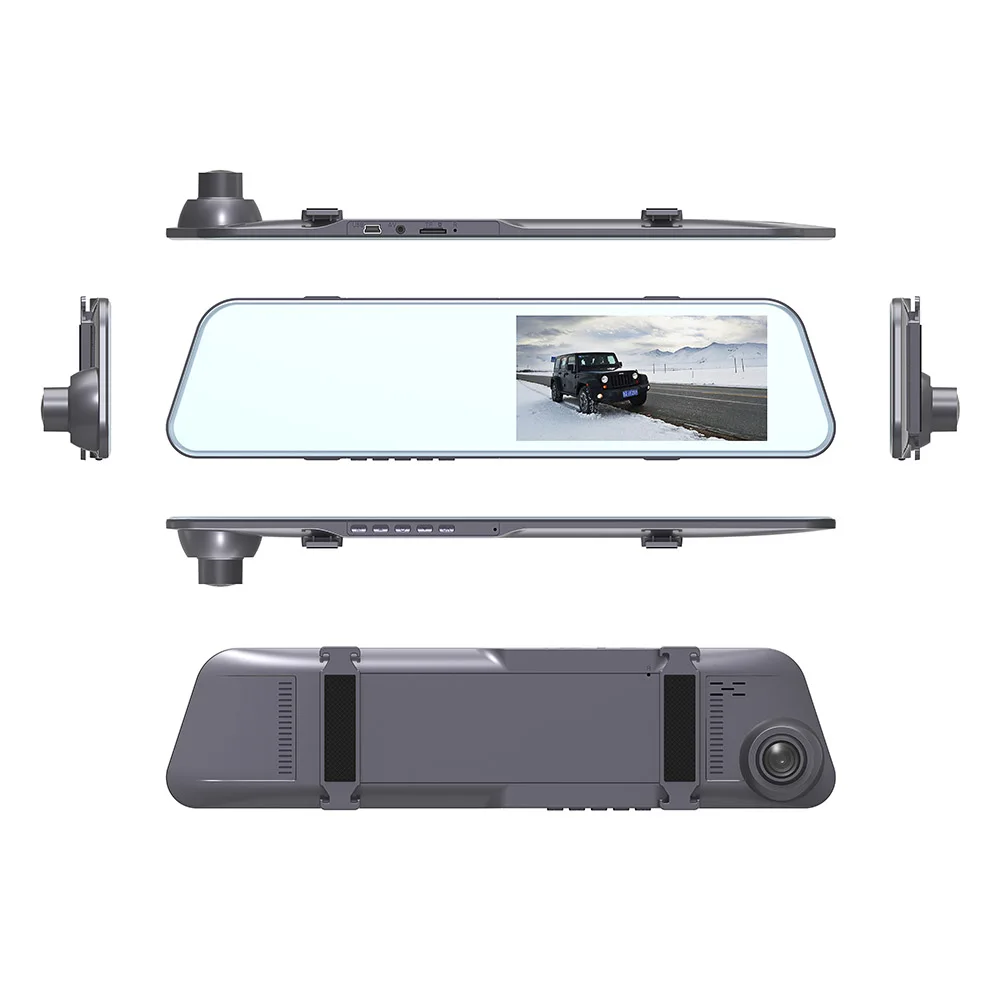 Car DVR Rearview Mirror Dash Camera Dual Lens Night Vision Reverse Cam 5.3 Touch Screen FHD 1080P For Auto car dash cam