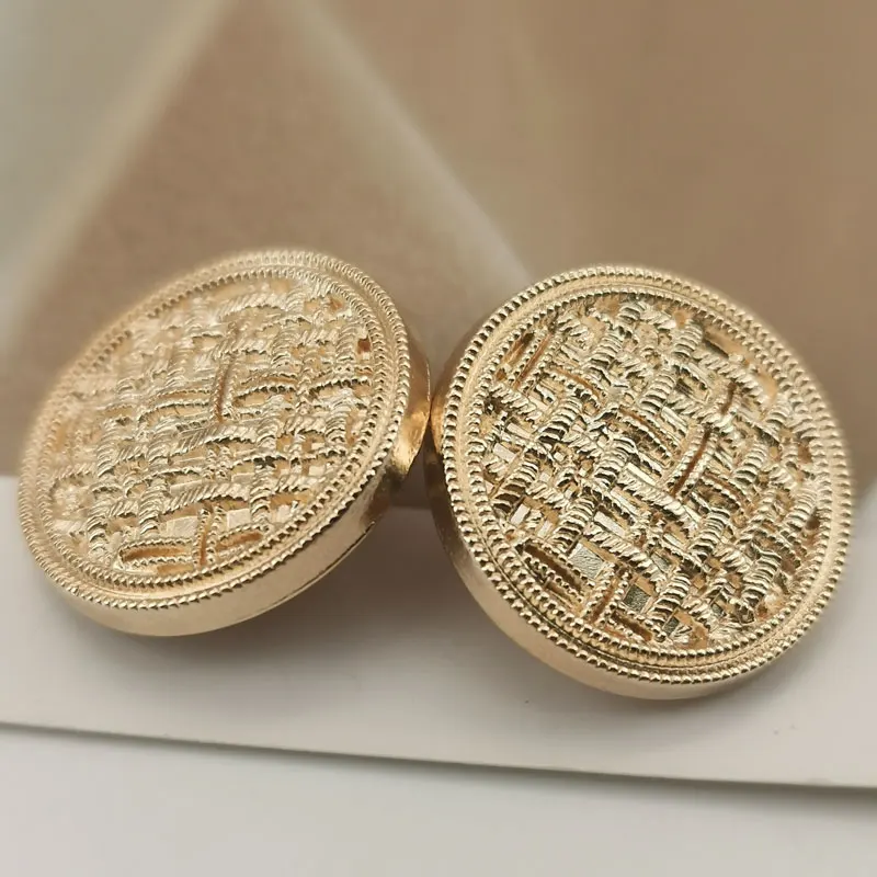 10pcs Gold Luxury Metal Buttons for Clothing Coat Sewing Material Sewing Accessories Decorate DIY Crafts Supplies Buttons New 5