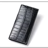 New Fashion Business Men's Alligator Wallets Crocodile Genuine Leather Long Organizer Wallet Boy Brand Luxury Card Holder Purse 6