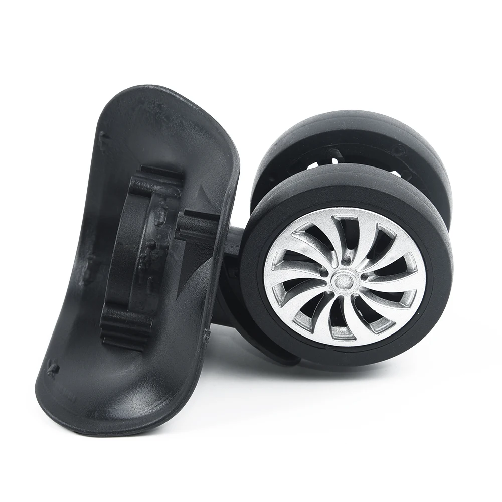 

Black Luggage accessories wheel 10.2*6.5cm Universal Repairment Replacement Luggage Wheels 360° Swivel Spare Caster Pro