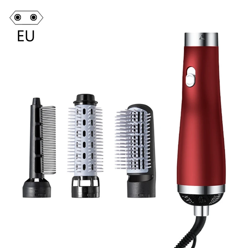 2023 New Hot Air Hair Dryer Brush, Multifunction Electric Hair Straightener Brush Negative  Fast Heat Curler Comb Styler 5