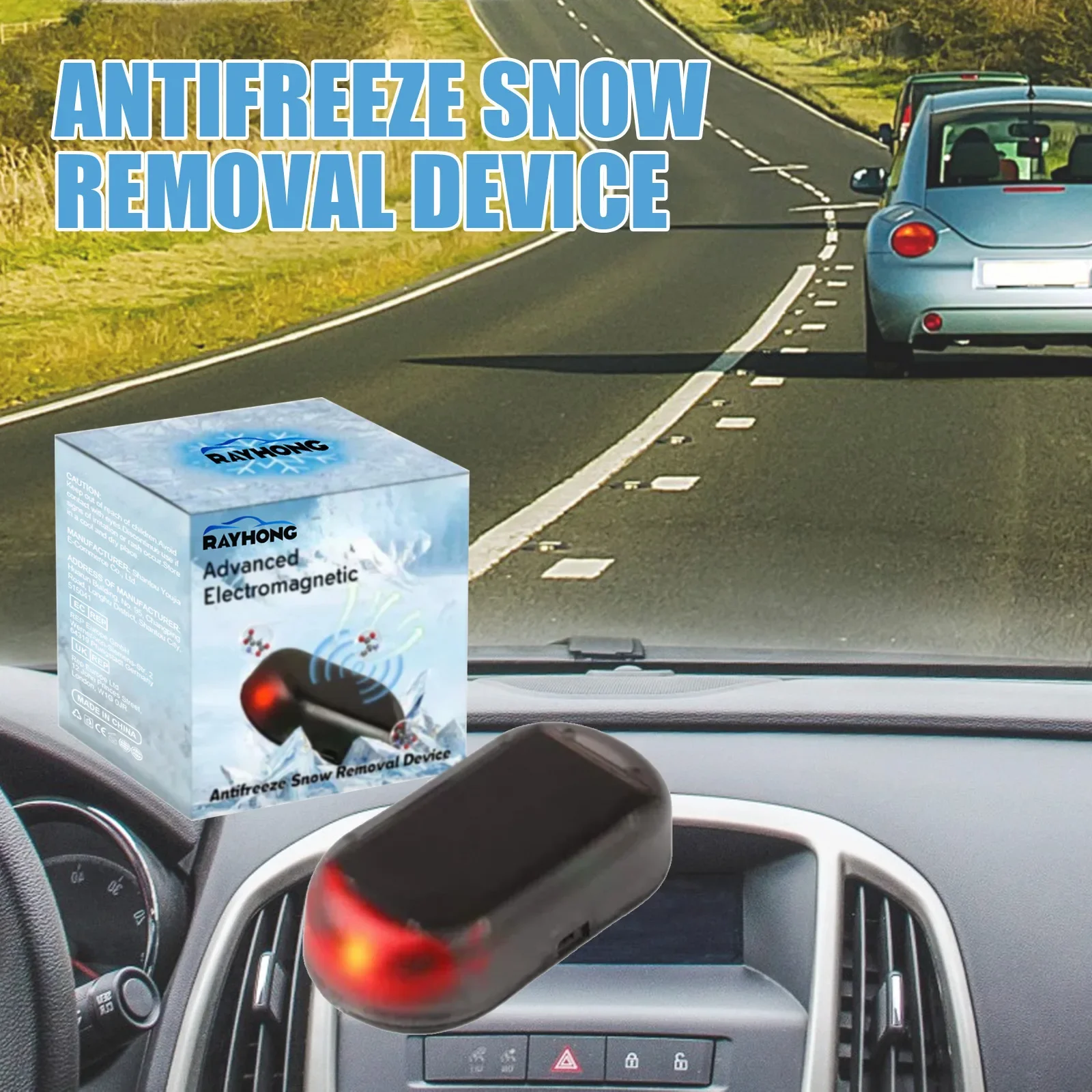 

Car Interference Antifreeze Device Electromagnetic Molecular Snow Removal Instrument Windshield Deicer Car Interior Accessories