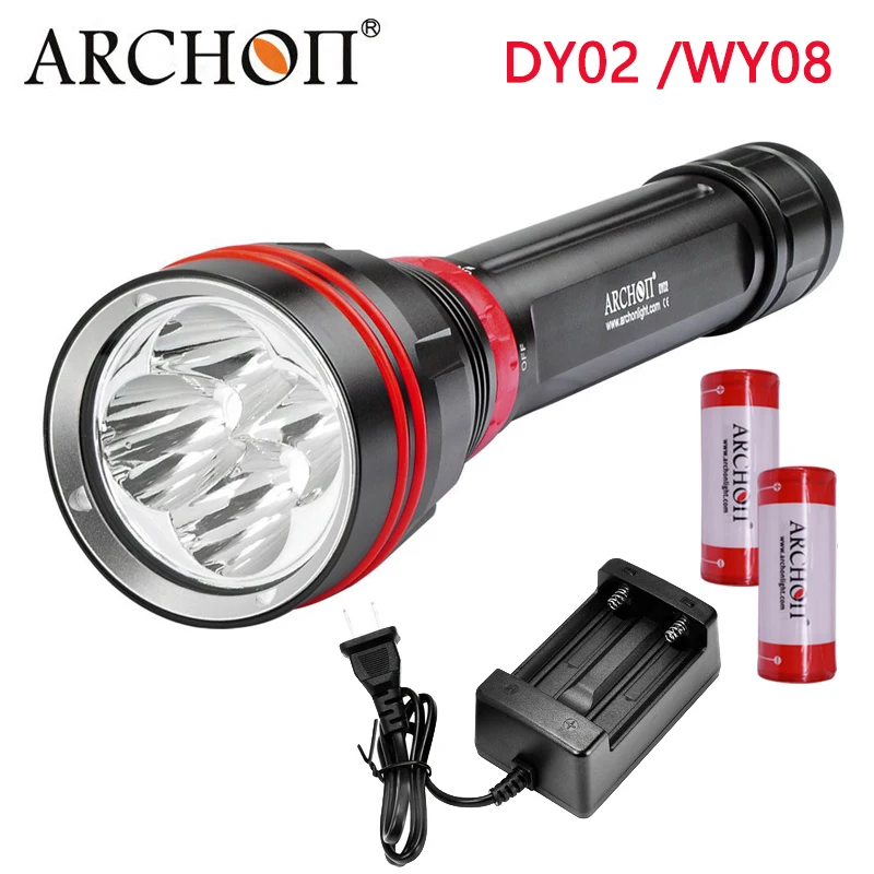

Фонарик ARCHON DY02 /WY08 для дайвинга, максимальное освещение 4000 люмен