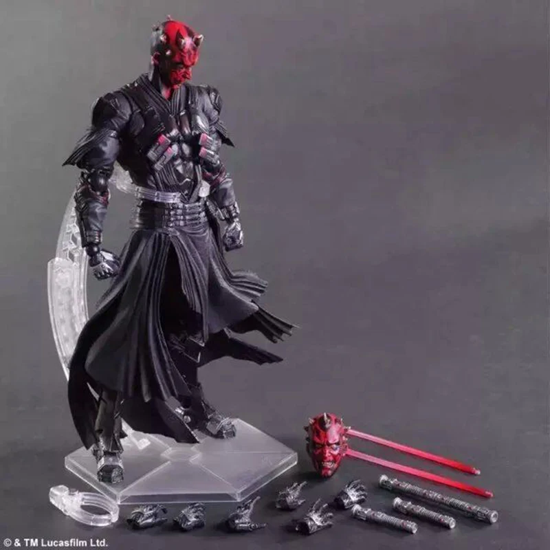 Marvel Play Arts Kai Star Wars Figura Darth Maul Action Figure Boba Fett Vader Stormtrooper Collezione Di Giocattoli Modello Figura Mobile
