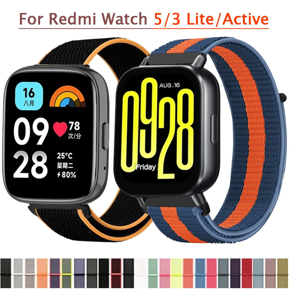 Colorful Nylon Bracelet Strap Band, 22mm