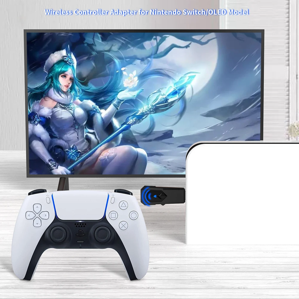 Wired Connection Gamepad Converter for PS5 PS4 PS3 XboxOne S Switch Pro Bluetooth-compatible Wired Controller Adapter