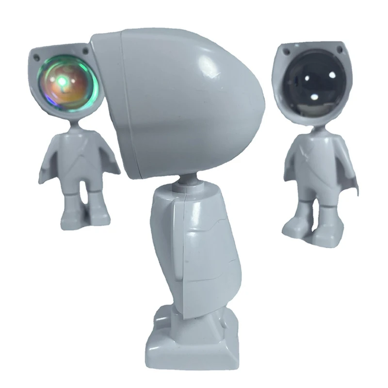 

Astronaut Robot Rainbow Projection Sun Lamp Table Night Light Sunset Lamp Infinite Dimming Bedroom Atmosphere Light