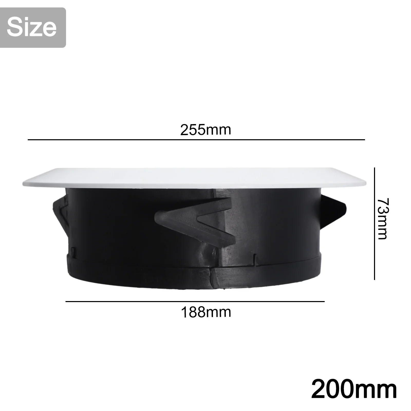 75-200mm Air Vent Exhaust Hood Round Ducting Ventilation Grilles Bathroom Waterproof Outlet Cooling Home Office Air Vent air vent grille ventilation grille ducting ventilation cover