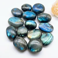 Natural Labradorite Palm Rock Stone Crystal Quartz Healing Polished Moonstone stress and anxiety therapy Home Decoration Gift 1