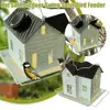 Home Style Bird Feeder Outdoor Swing Solar Bird Feeder Creative House Patio Feeder Outdoor Hanging Decoration 5
