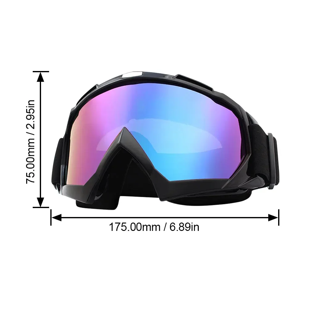 Skiing Goggles Windproof Cycling Motorcycle Goggles Winter Anti-Fog Protective Glasses Snowboard Ski Mask Tactical Sunglasses