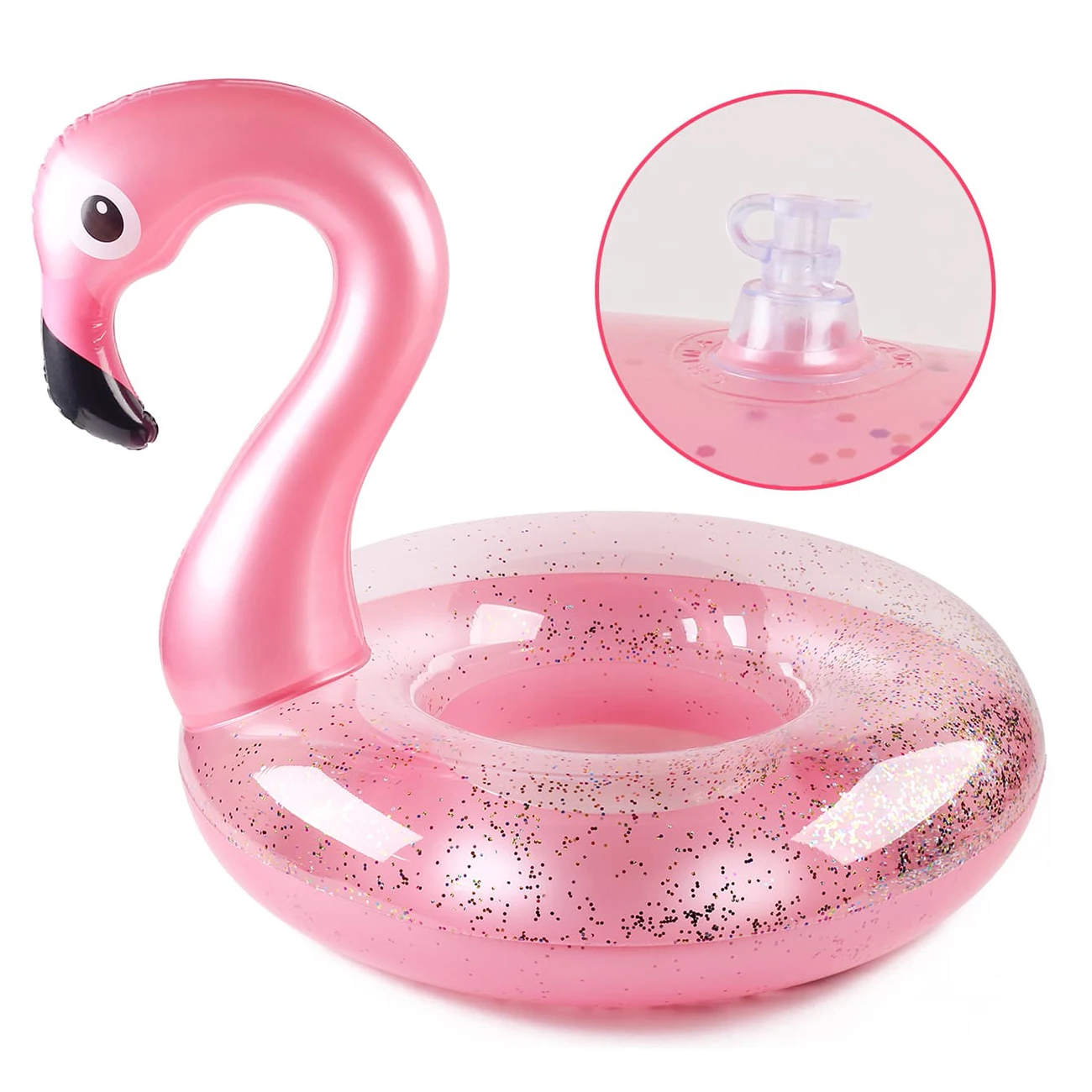 Flamingo Pool Float - Fun Beach Floaties, Inflatable Swimming Pool Tubes Party Toys Summer Pool Raft Lounger for Adults & Kids 5