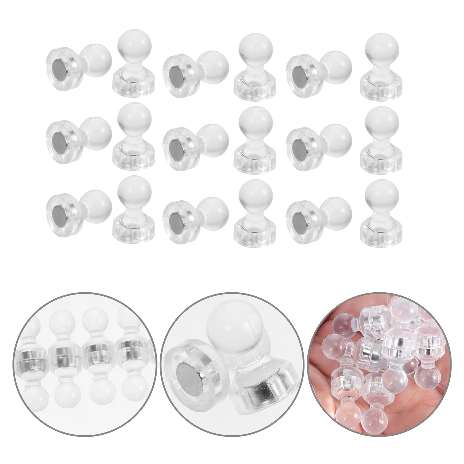 Magnets Push Pin Magnet Refrigerator Fridge Thumbtack Whiteboard Pins Pushpin Clear Map Board Pushpins Tacks Hooks Duty Heavy