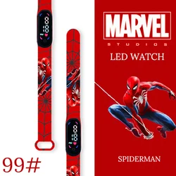 MINISO Spiderman Kid's Watches Men Sport Wristband Bracelet Waterproof Children Digital Watch Boys LED Clock relogio montre