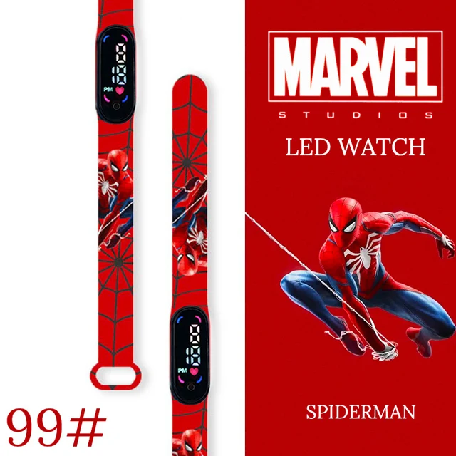 Nouveau Spiderman enfant montres hommes Sport Bracelet étanche enfants montre numérique garçons horloge LED relogio montre 1
