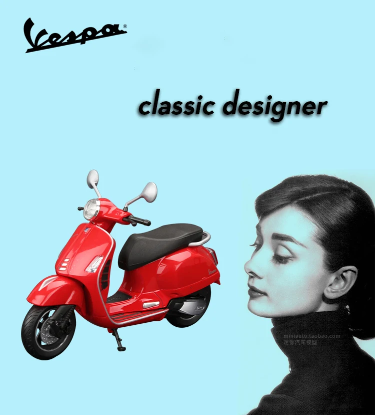 Vespa GTS Süper 2020 1:12 Ölçekli 