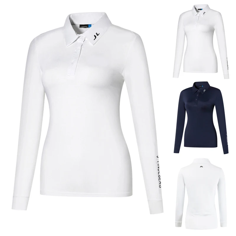 

Golf Blouse with Long Sleeves, Fast-Drying, Breathable, Perspiration, Sweat Wicking T-Shirt, Outdoor Polo Shirt