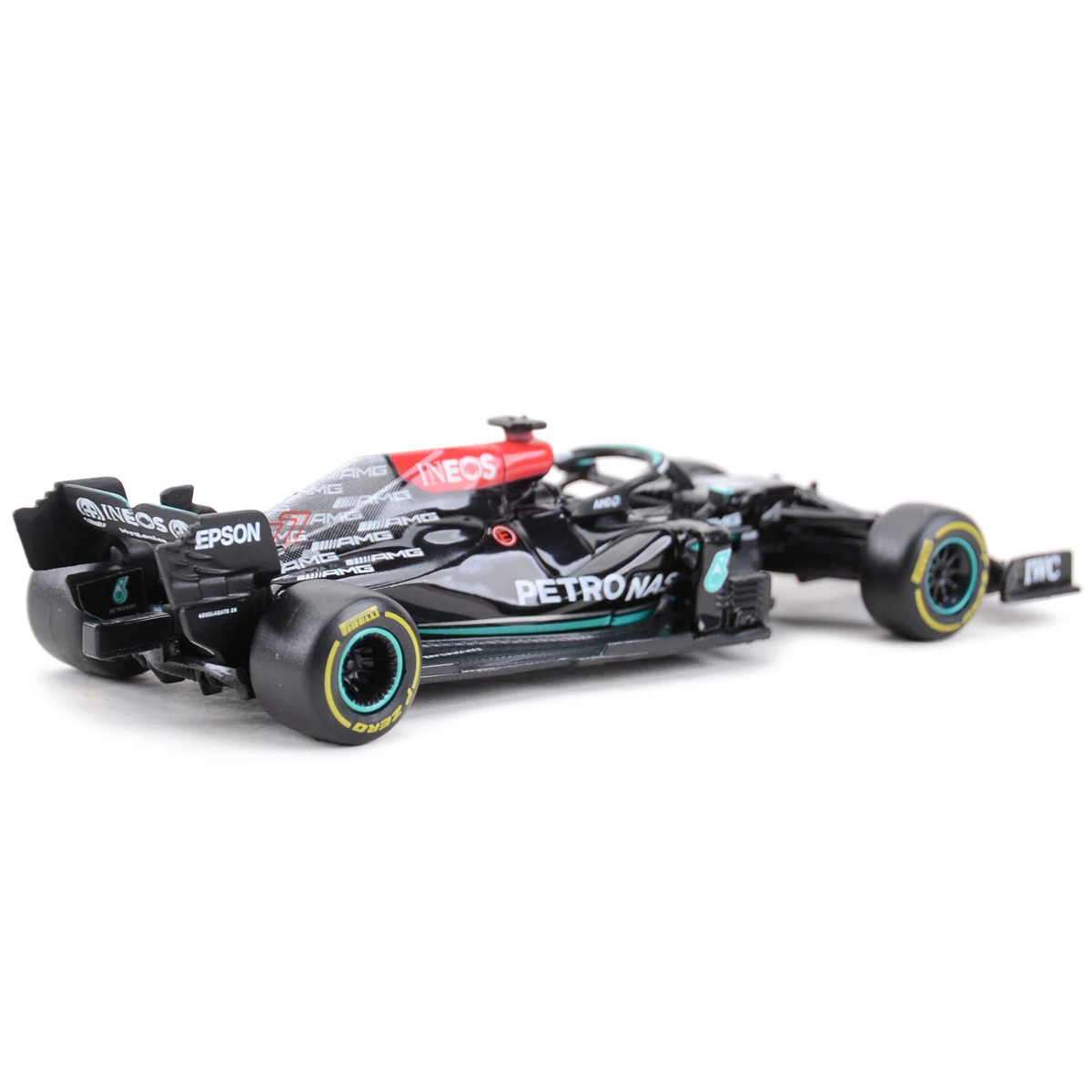 Bburago 1:43 2021 Mercedes AMG W12 E Performance #77 Valtteri Bottas Static Simulation Diecast Alloy Model F1 Racing Formula Car 3
