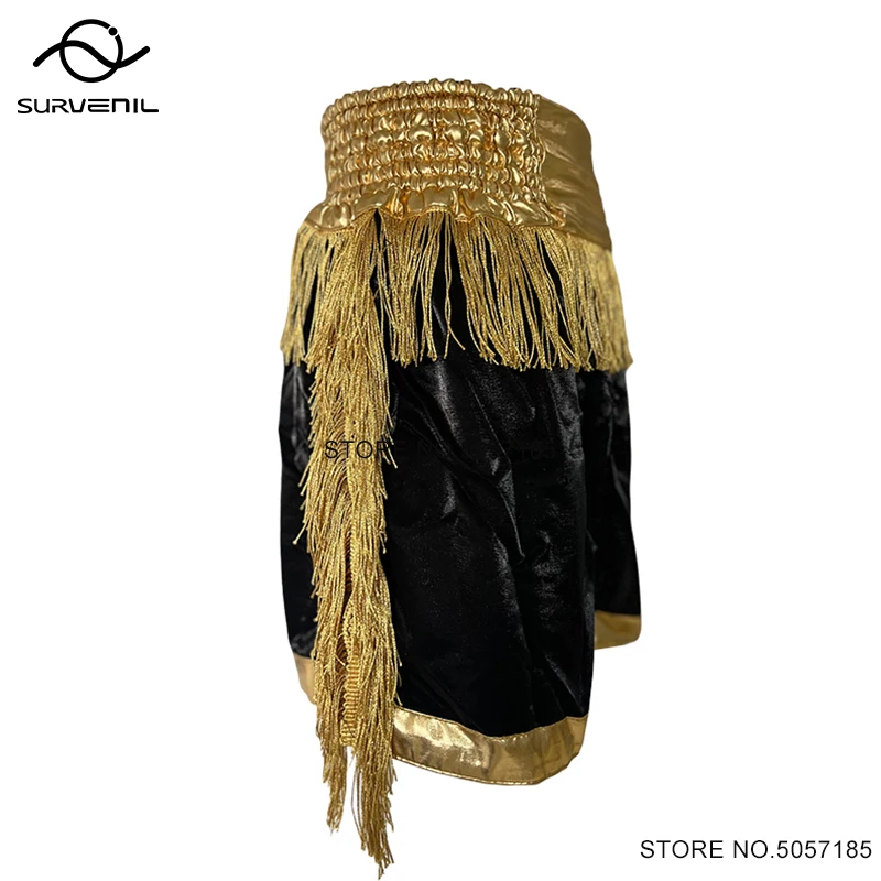 Muay Thai Shorts Premium Boxing Shorts Men Women Kids MMA Martial Arts Clothes with Tassel MMA Grappling Fight Kickboxing Trunks