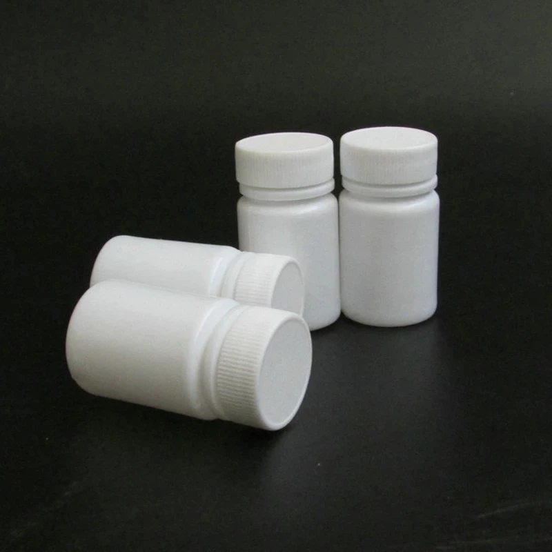 20ml 30ml 40ml 50ml 60ml 80ml 100ml frosted 5Pcs 15ml 20ml 30ml 50ml 60ml 100ml White Refillable Seal Bottles Vials Reagent Solid Powder Medicine Pill Storage Containers