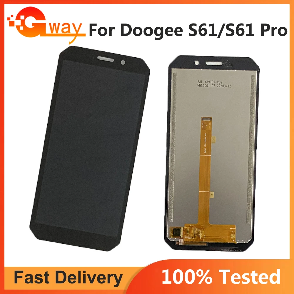 

Original Tested For DOOGEE S61 LCD Display Screen + Touch Panel Digitizer Replacement For DOOGEE S61 Pro S61Pro LCD Display