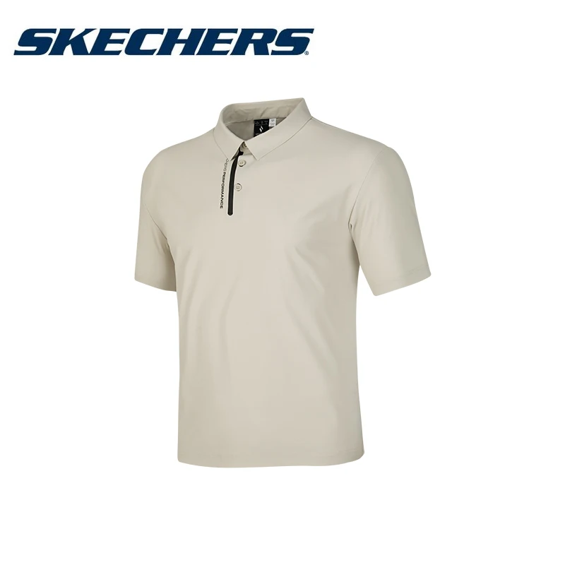 

Skechers Original Cotton Solid Color for Men's Polo Shirts Casual Short Sleeve Turn Down Male Shirts Fashion Streetwear Polos