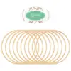 10 Pcs Metal Dream Catcher Hoops 10cm Gold Craft Rings for Jewelry Making Wreath Home Decor Tassel Plant Hangers Gifts 5