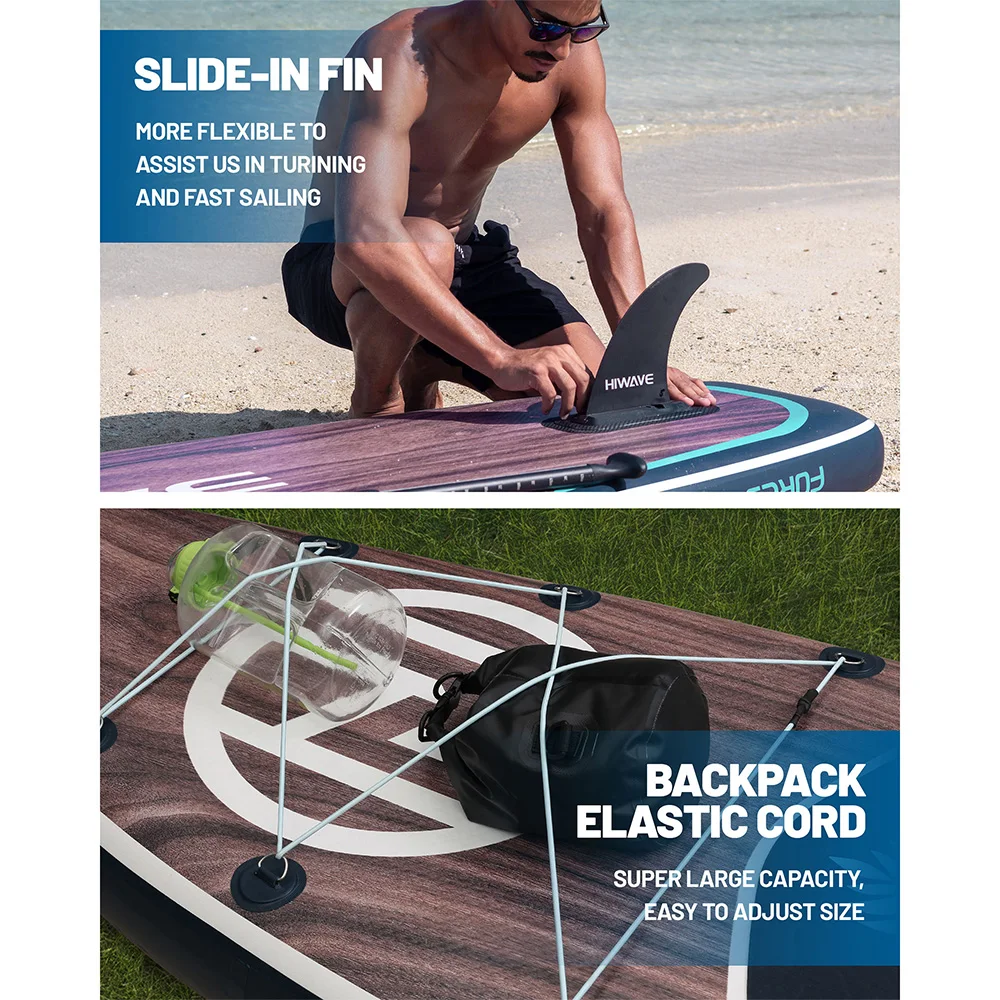 開封済み未使用 SUPボード Hiwave  11 x 34 x 6 Amazon.com : Hiwave Inflatable Stand Up Paddle Board 11'*34