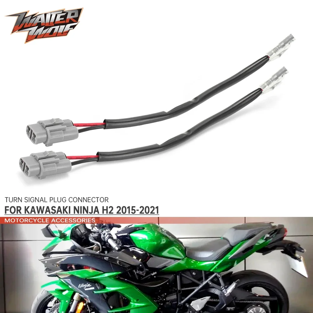 

For KAWASAKI NINJA H2 SX H2R ZX1000 ZX1002 2015-2024 Turn Signal Marker Wire Adapter Plug Connector Indicator Wire Leads Cable