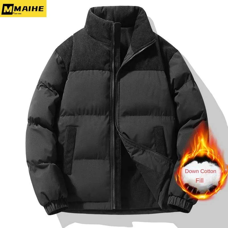 New Winter Cotton Coat Jackets For Men And Women Lightweight Padded Velvet Thickened And Warm Luxury Goose Down Padding Jackets down cotton jacket men s winter coat men s cotton padded coat new fall winter trend velvet thickening padded jacket