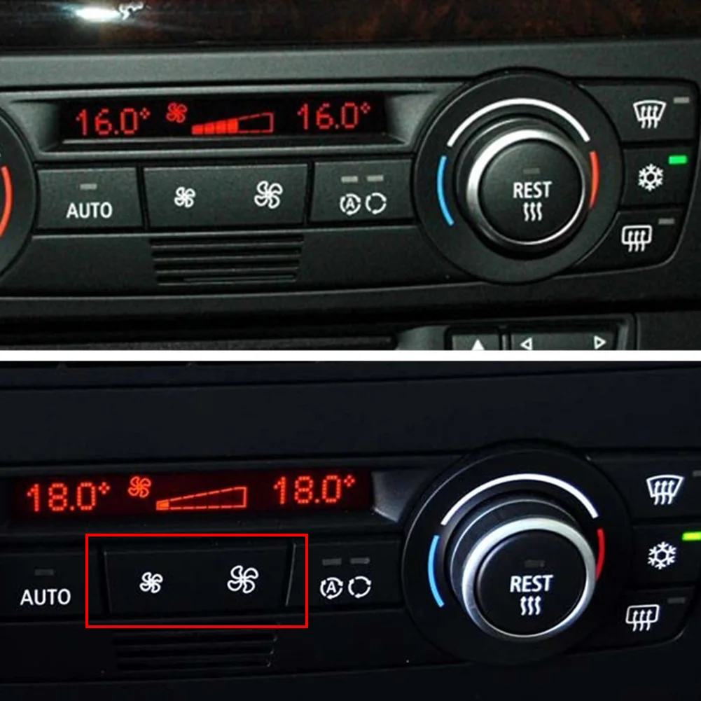 AC Heater Climate Control Panel Fan Speed Button Fits For BMW 1 3 Series E84 E87 E90 E91 E92 E93 F25 Replace Automobiles Parts