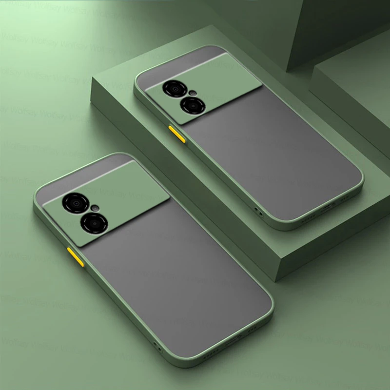 Matte PC Abdeckung Für Xiaomi Poco M4 5G Fall Xiaomi Poco M3 M4 Pro 4G 5G Abdeckung stoßfest TPU Schutzhülle Telefon Zurück Fall Po_voghion.com