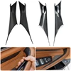 2/4PCS Car Inner Door Pull Handle Panel Pull Trim Covers Auto Accessories Fit For BMW 5 Series G30 G38 2018 2019-2021 2022 2023 1