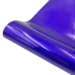 Glitter Heat Transfer Vinyl Sheet - 20x25cm Iron - On for DIY Projects and Home Decor (Laser Purple)