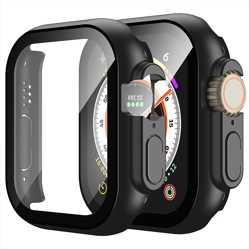 Premium Tempered Glass Protective Case for 49mm Smartwatch - Enhanced Protection with PC Bumper & Screen Guard