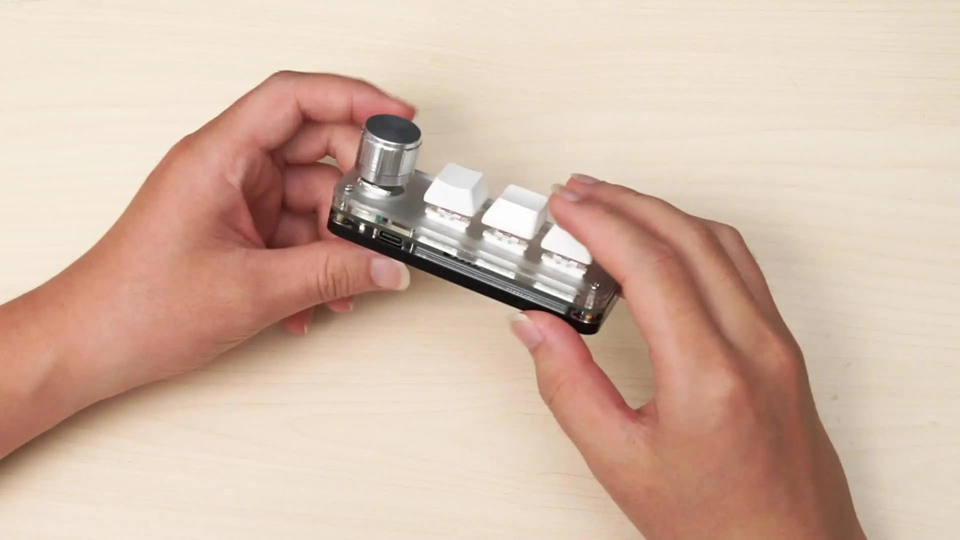 Мини-клавиатура 3 клавиши макро-клавиатура 2 ручки механическая клавиатура