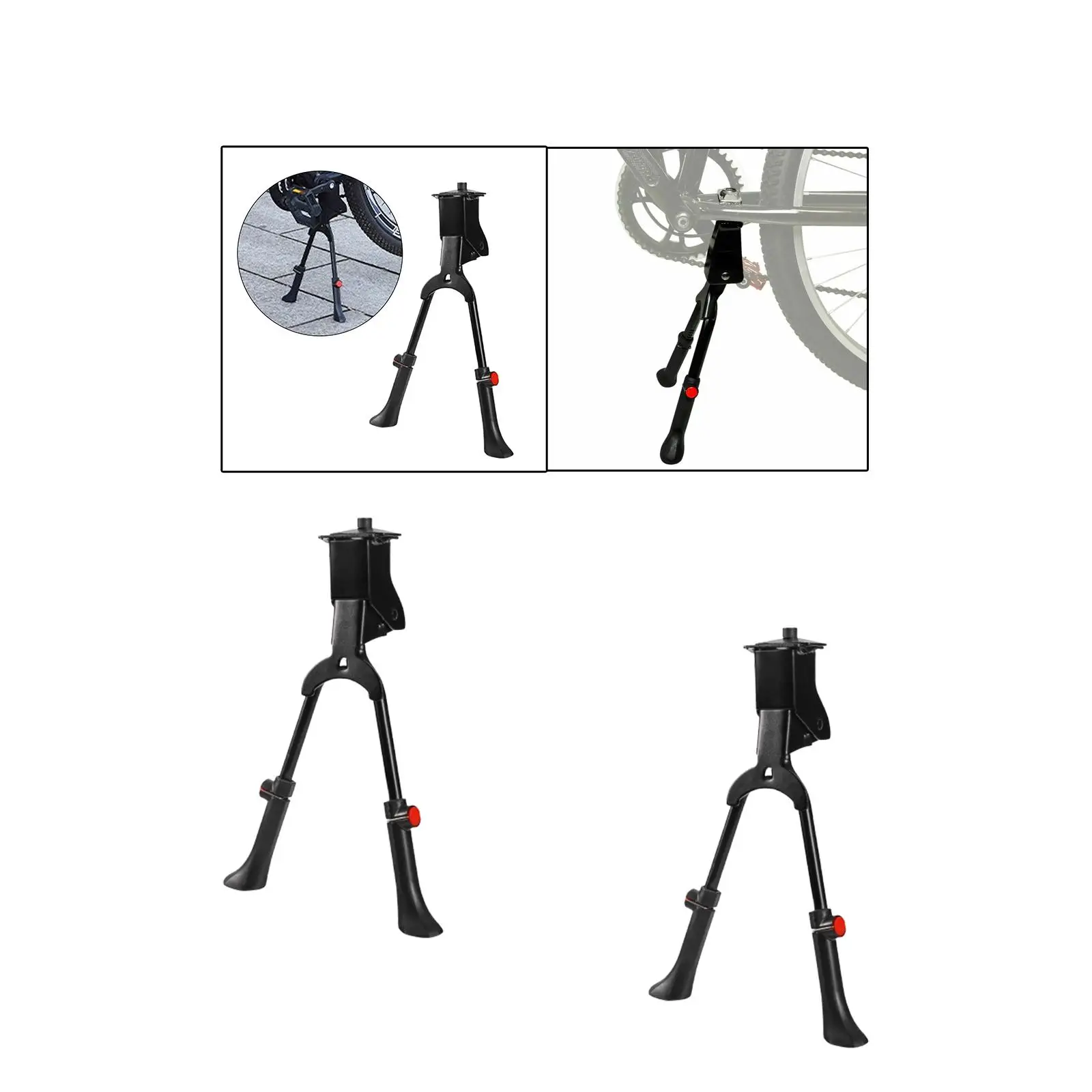 Double Leg Bicycle Kickstand Parking Rack Foot Support for 24-29'' Mountain Bike