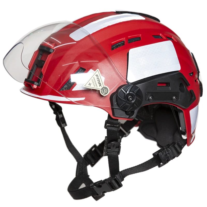 FMA EX SAR ヘルメットバイザー緊急救助ヘルメット消防救助軽量