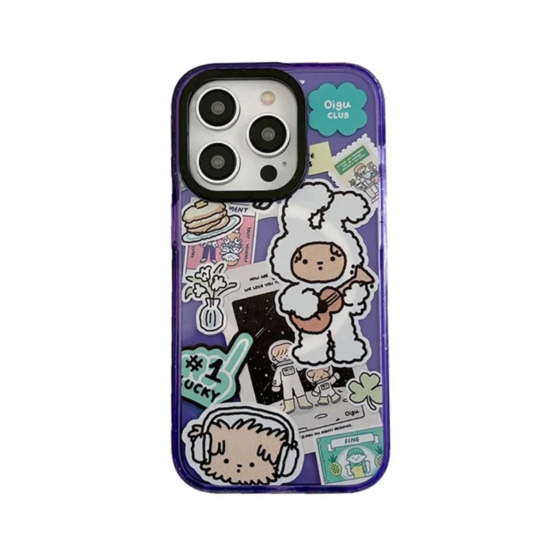 

MagSafe Acrylic Dog Phone Case Cover for IPhone 12 13 14 15 Pro Max Case for IPhone 14 Pro Max