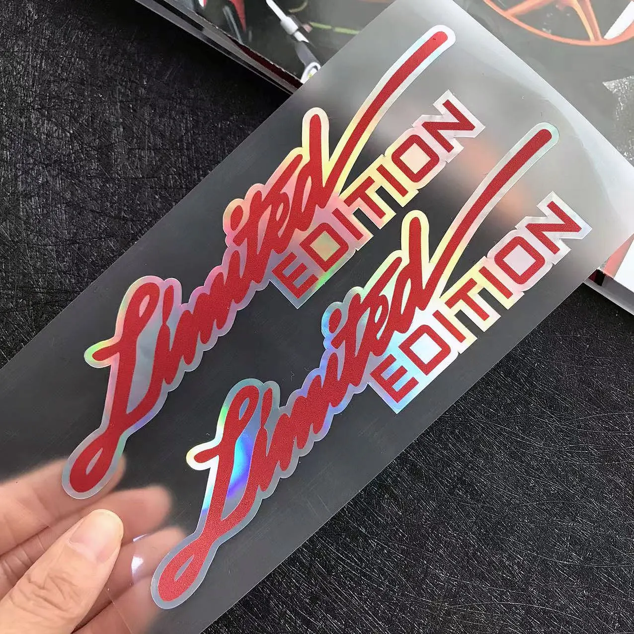 2 X Limited Edition Emblem Motorcycle Side Accessories Laser Rainbow Strip Helmet Stickers Car Vinyl Decal For YAMAHA Tmax MT07 reflective stickers,motorcycle stickers,car accessories,auto stickers,vinyl stickers,motorcycle helmet stickers,motorcycle tank sticker,graffiti stickers,wheel hub stickers,custom stickers,motorcycle accessories